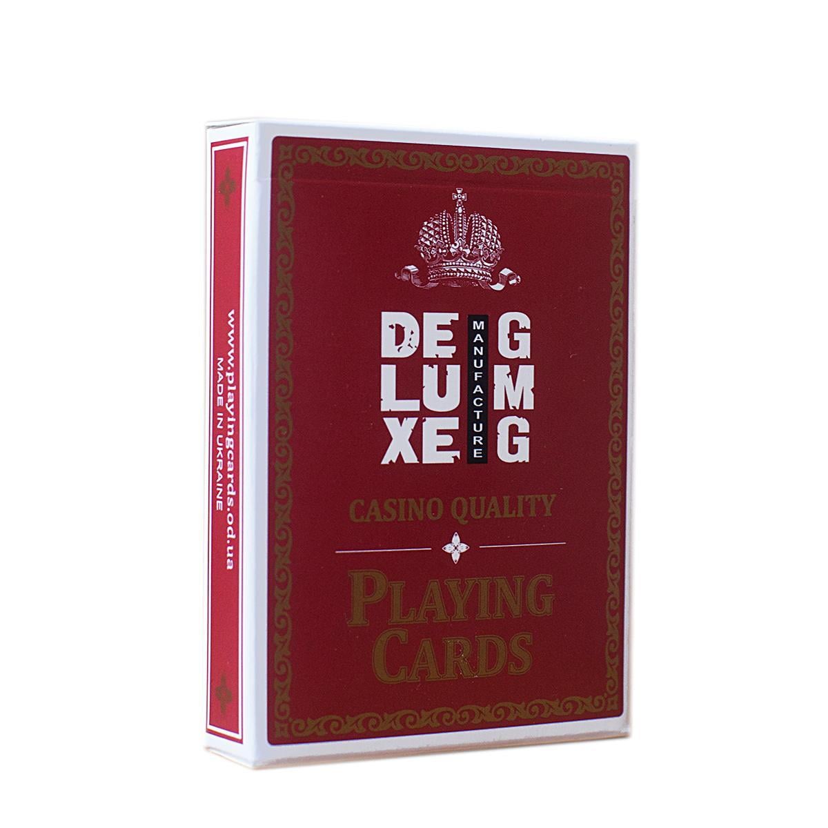 Карты игральные Deluxe Красный (1969532561)