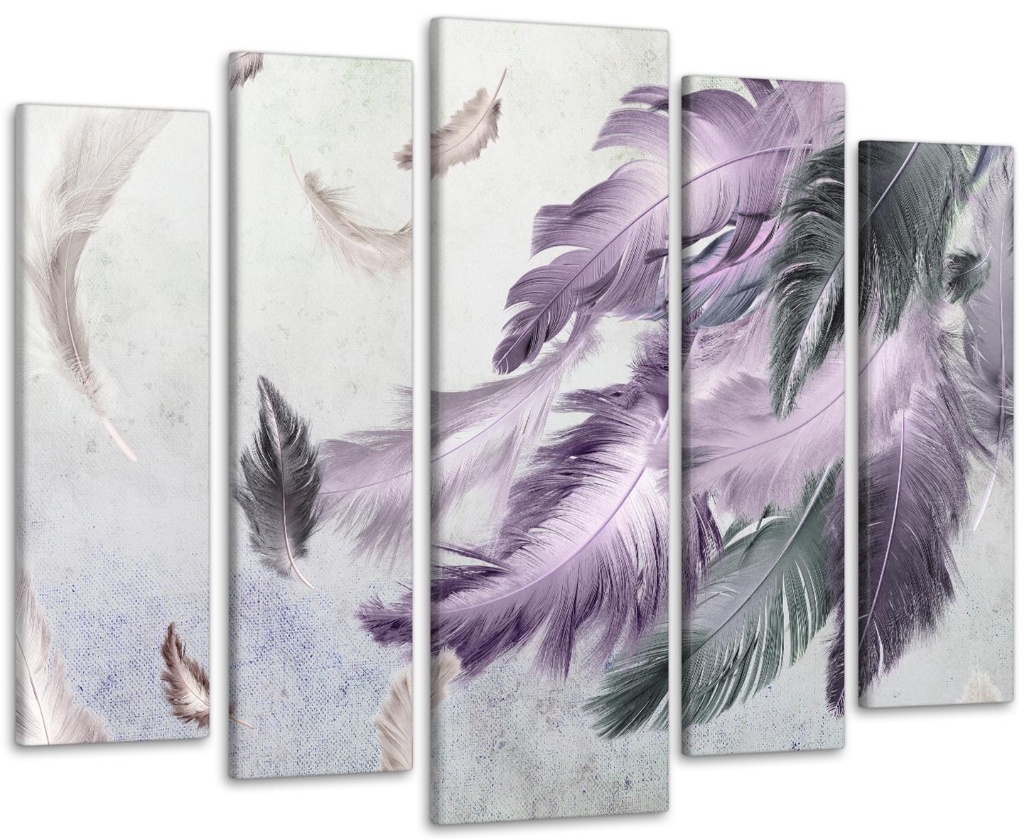 Картина модульна Пір'я 90х132 см (Art-482_5)