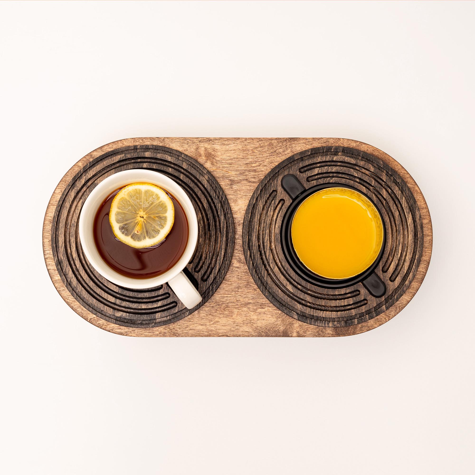 Підставка Spillno Oval з двосторонньою підставкою для чашки або тарілки (90004) - фото 4 Підставка Spillno Oval з двосторонньою підставкою для чашки або тарілки (90004) - фото 4