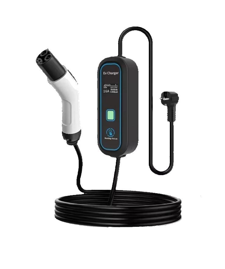 Зарядний пристрій Ev Charger для електромобілів Tesla 16A 3,5 кВт 1-фазний 10 м (33341188)