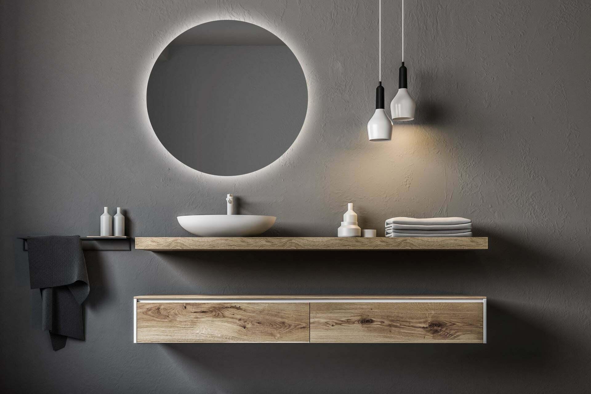 Зеркало Dim Dzerkal ADIA с LED-подсветкой 60х60 см (12920)