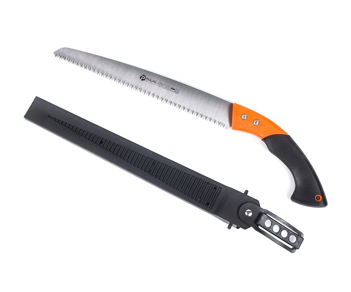 Ножовка садовая Polax пластиковая ручка и защитный чехол 300 мм (70-015)