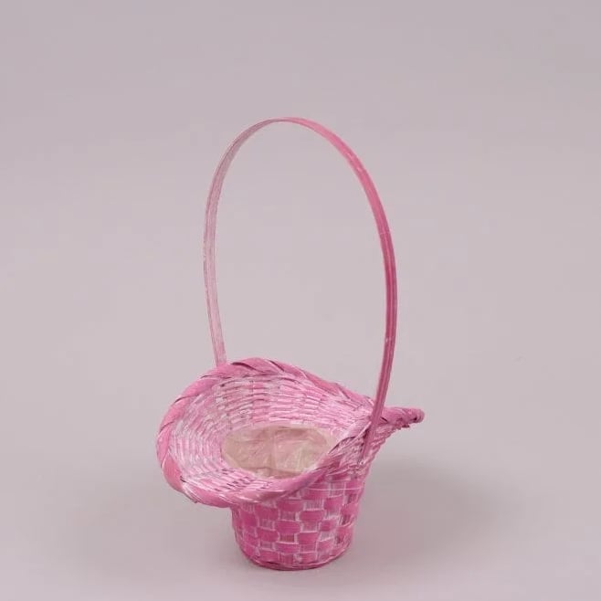 Корзина бамбуковая Flora Розовый (37131)