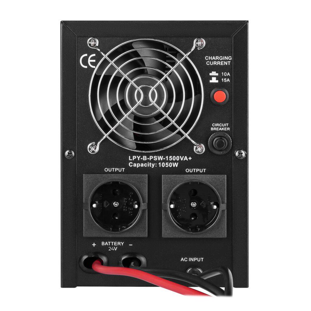 ИБП линейно-интерактивный LogicPower LPY-B-PSW-1500VA+ с правильной синусоидой 1050W (LP-4130) - фото 4 ИБП линейно-интерактивный LogicPower LPY-B-PSW-1500VA+ с правильной синусоидой 1050W (LP-4130) - фото 4