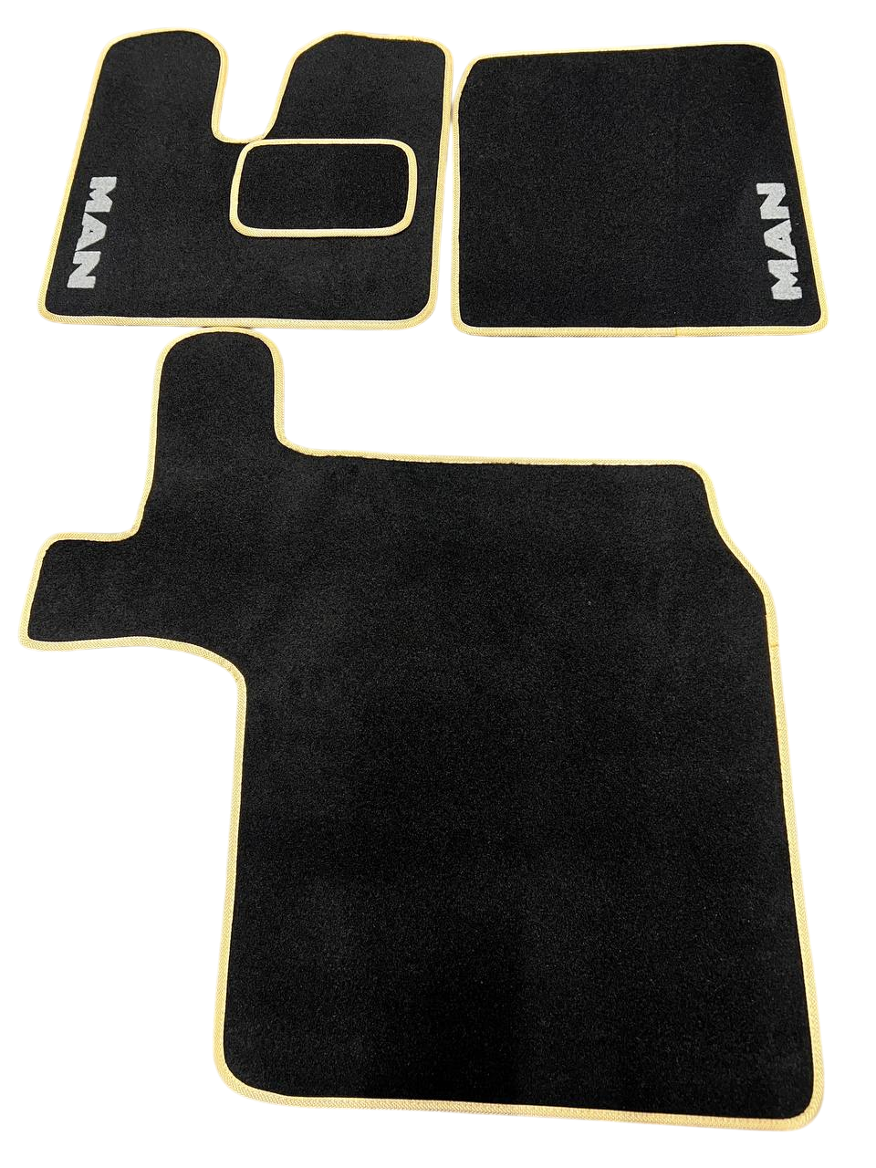 Коврики в салон ворсовые для MAN TGX 2011-2016 АКПП/МАН 2 ящика 5 шт. Черный (27326783)