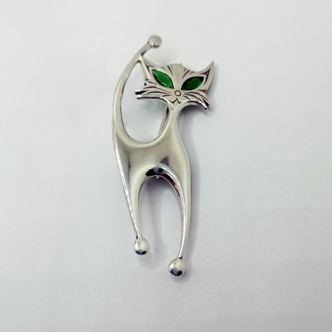 Брошка серебро кот 925° 3,64 г 4,5 см (5045) Брошка серебро кот 925° 3,64 г 4,5 см (5045)