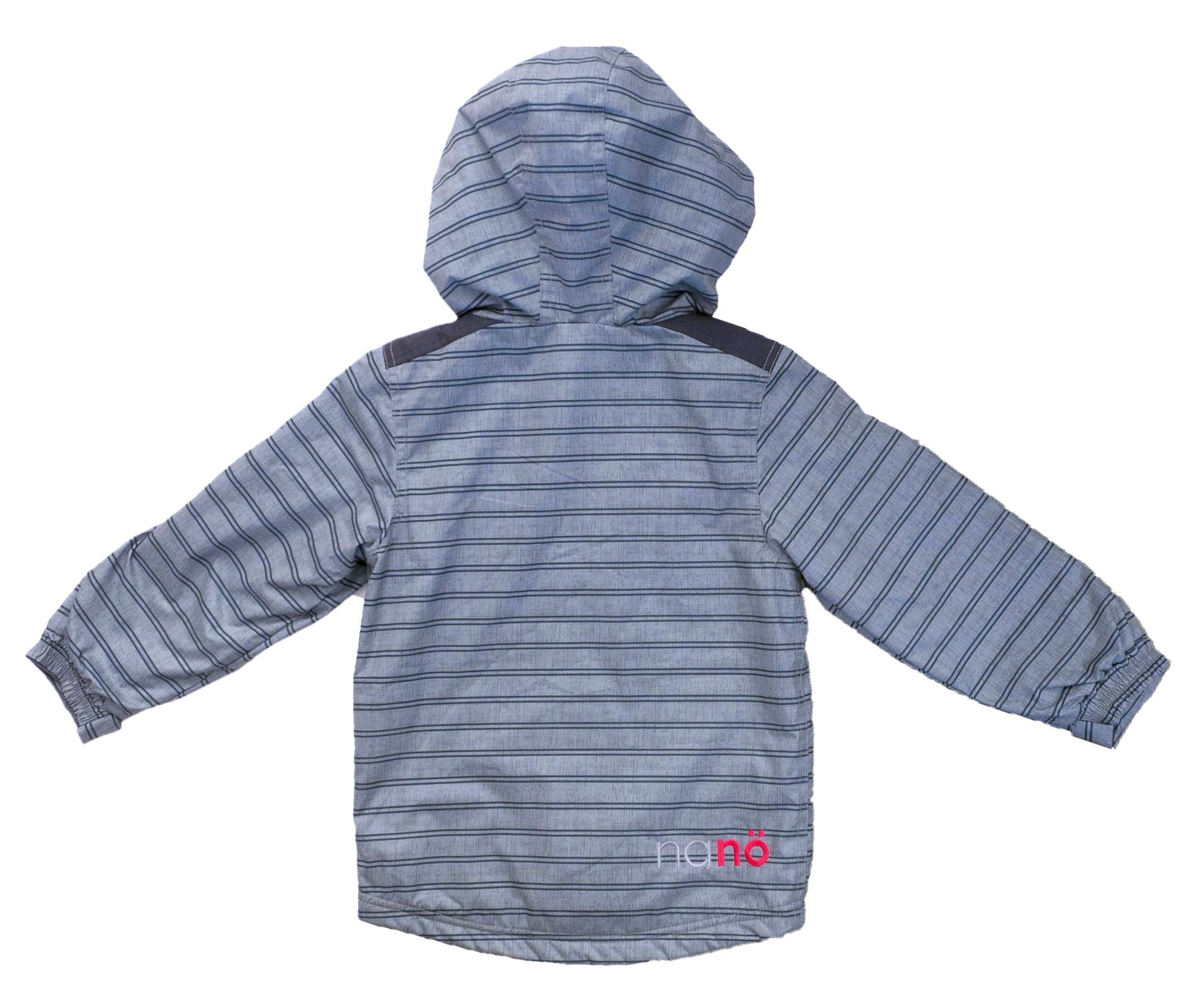 Куртка детская демисезонная Nano S18J277 для мальчика на флисе 134-144 см Светло-серый (S18J277-MidGreyMix-10) - фото 2