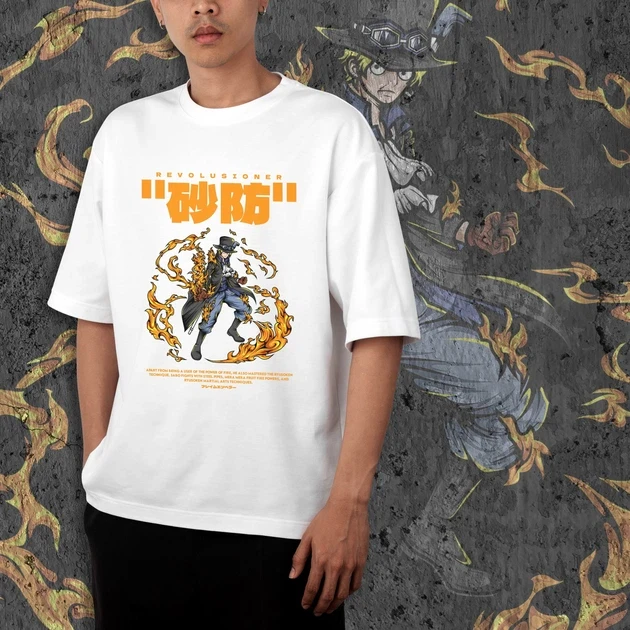 Футболка чоловіча з принтом Ван Піс Sabo р. 48 (Anime0263)