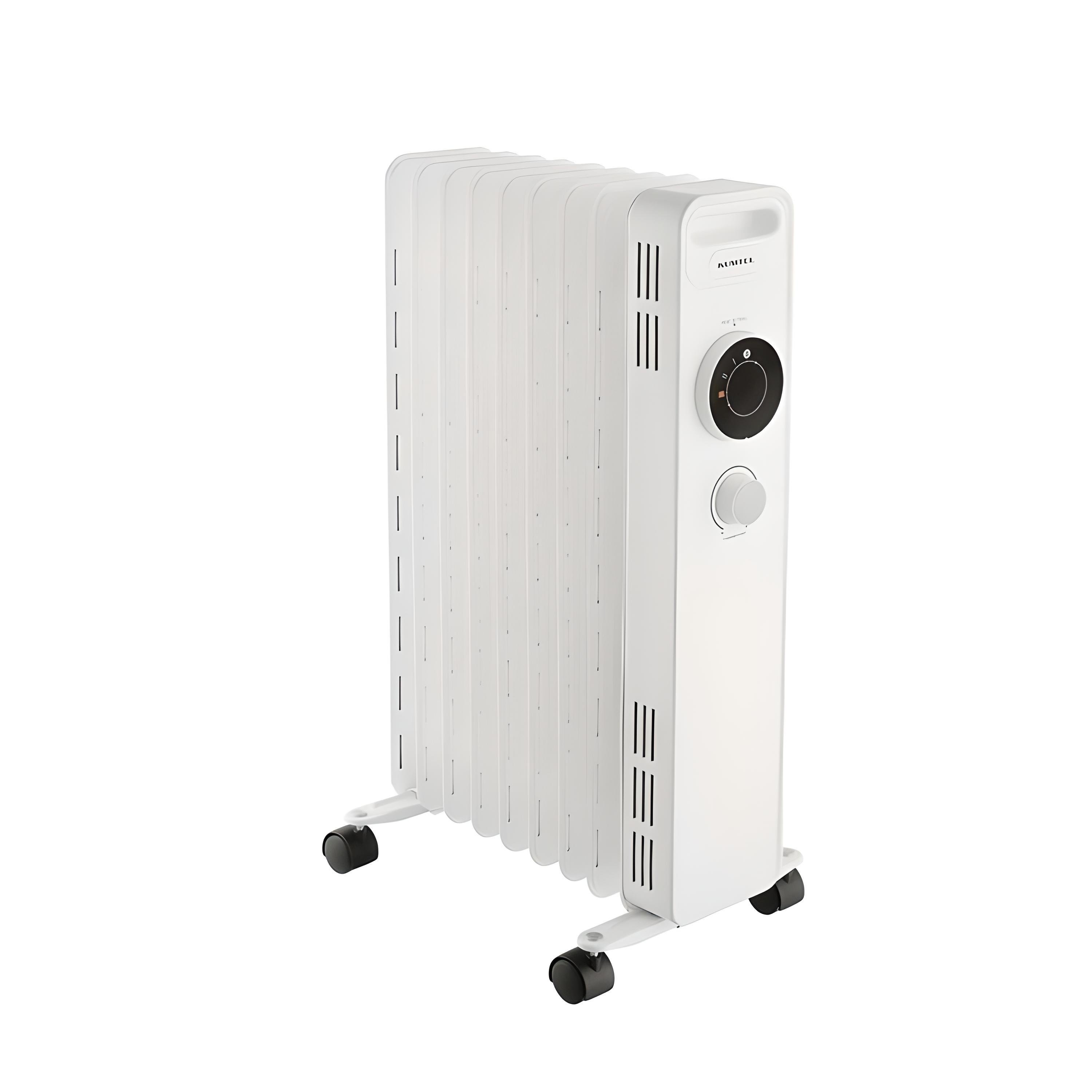 Радиатор масляный электрический Kumtel LUX-1230S 2300 Вт 11 секций напольный 30 м2 White (LUX_1230S_White)