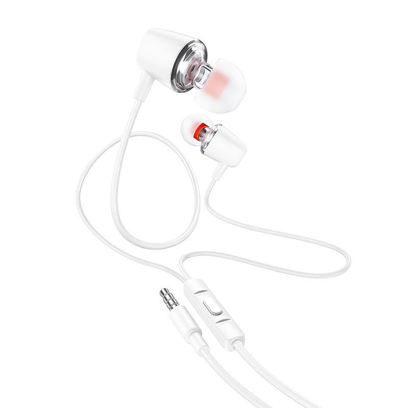 Наушники проводные Hoco Discoverer M107 с микрофоном White (11879056)