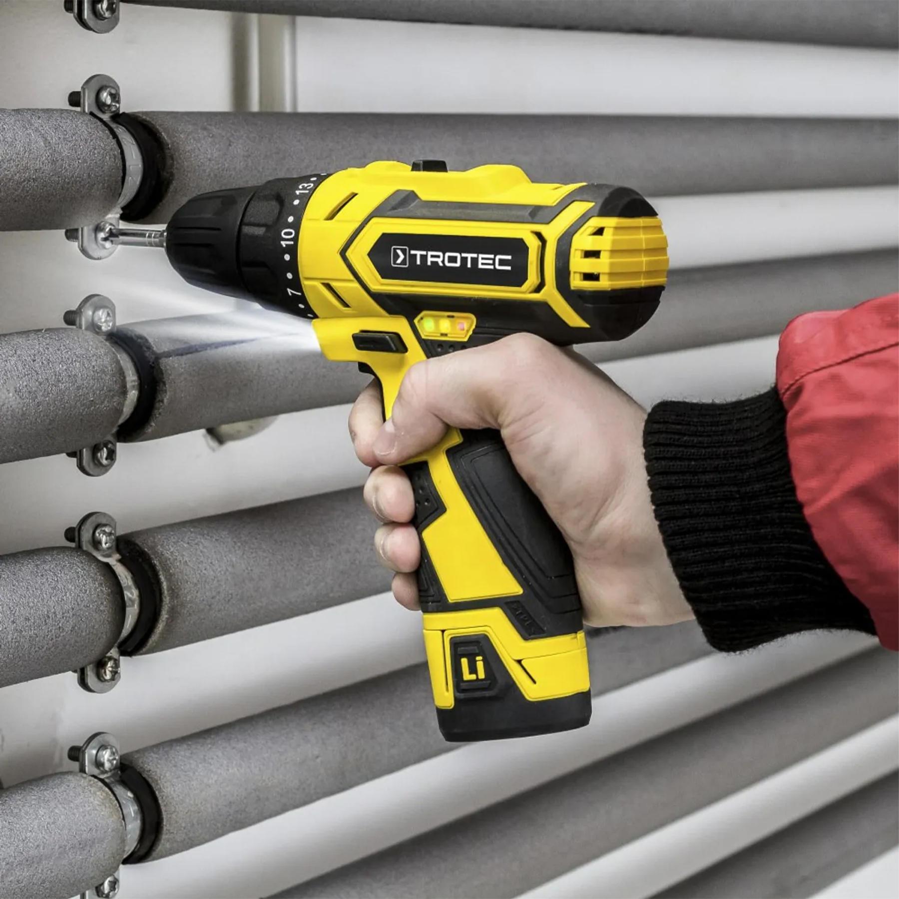 Дриль-шурупокрут акумуляторний Trotec PSCS 11-12V з кейсом (4410000102) - фото 9 Дриль-шурупокрут акумуляторний Trotec PSCS 11-12V з кейсом (4410000102) - фото 9