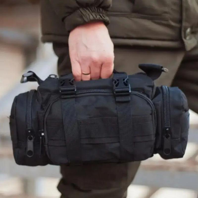 Рюкзак чоловічий туристичний з 3 підсумками Tactical Backpack B08 з кріпленням MOLLE на 55 л - фото 9