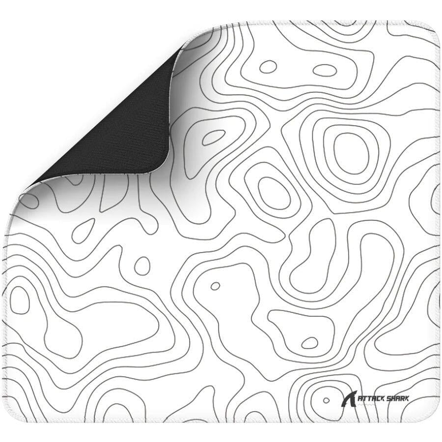 Килимок для мишки ігровий Attack Shark CM02 із прогумованою основою 450x400 мм Contour White (CM02CW_AS) Килимок для мишки ігровий Attack Shark CM02 із прогумованою основою 450x400 мм Contour White (CM02CW_AS)