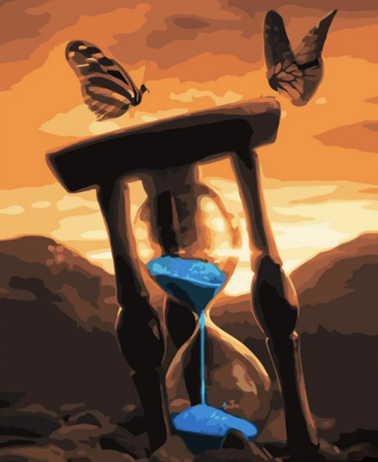 Картина по номерам Strateg Текущее время 40x50 см (GS1227)