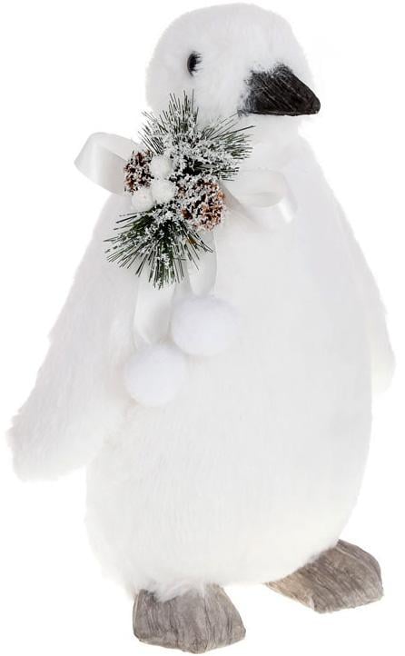 Новорічна іграшка Пінгвіня 36 см Білий