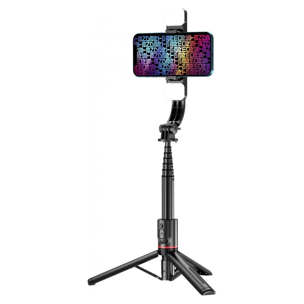 Трипод-монопод ArmorStandart Tripod Monopod Selfie Stick Bluetooth ASM11 Double LED Black (ARM79275) - фото 2
