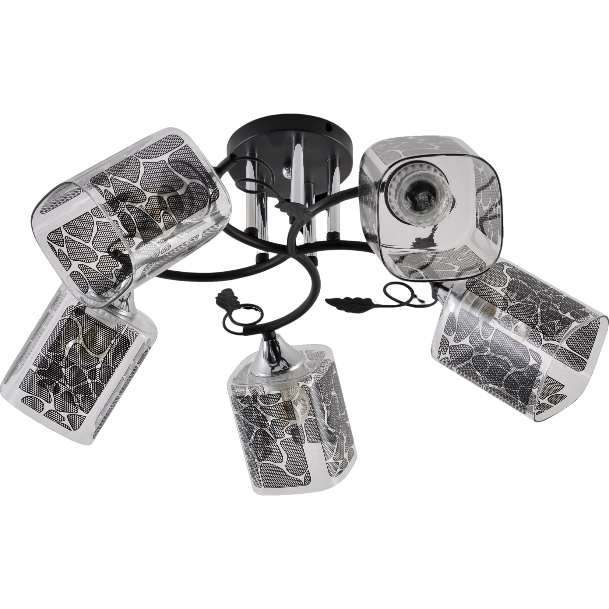 Люстра декоративная Valeso V XA1519B/5 BK+CR