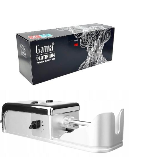 Машинка електрична для набивання гільз С88 з гільзами Gama platinum
