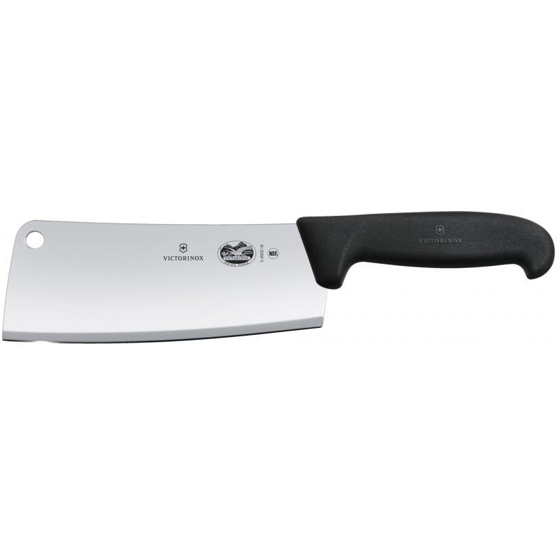 Кухонный нож Victorinox Fibrox Cleaver 19см большой для мяса с черн. ручкой