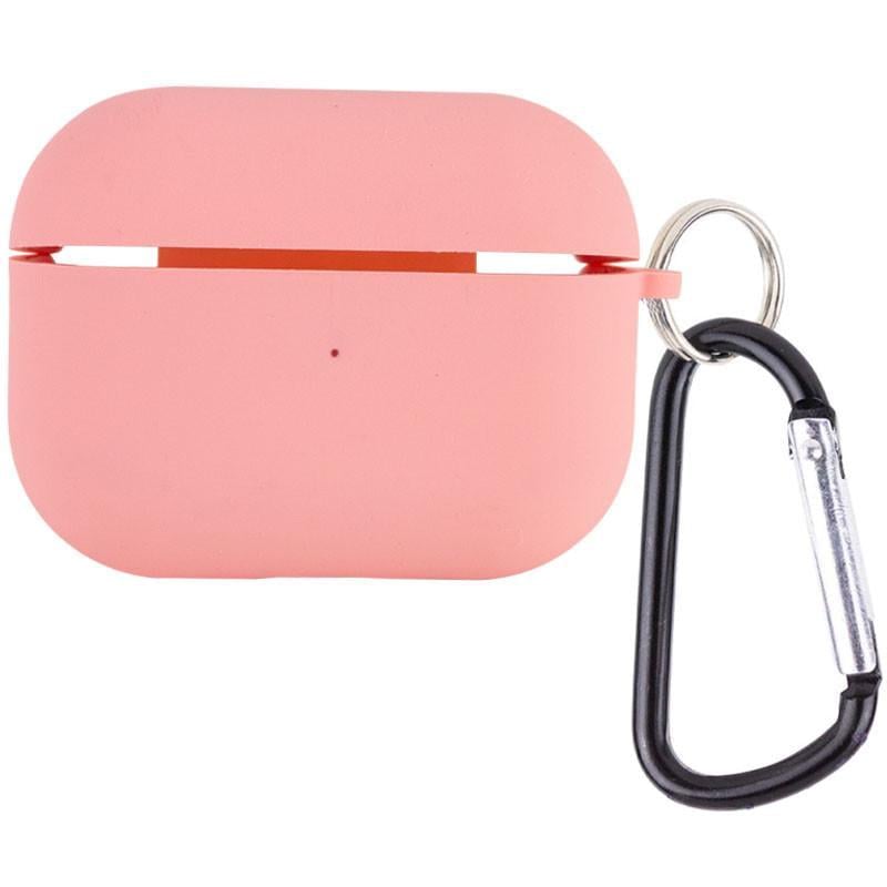 Футляр силіконовий Epik для навушників Airpods 4 з мікрофіброю Рожевий/Pink (00000075783_24)