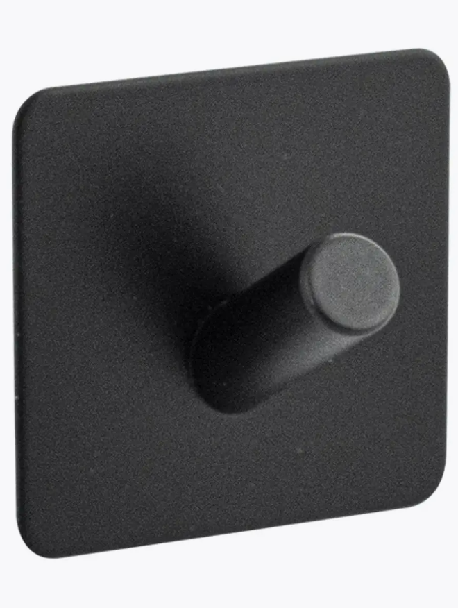 Гачки самоклеючі настінні для ванної/кухні Чорний (7155) Гачки самоклеючі настінні для ванної/кухні Чорний (7155)