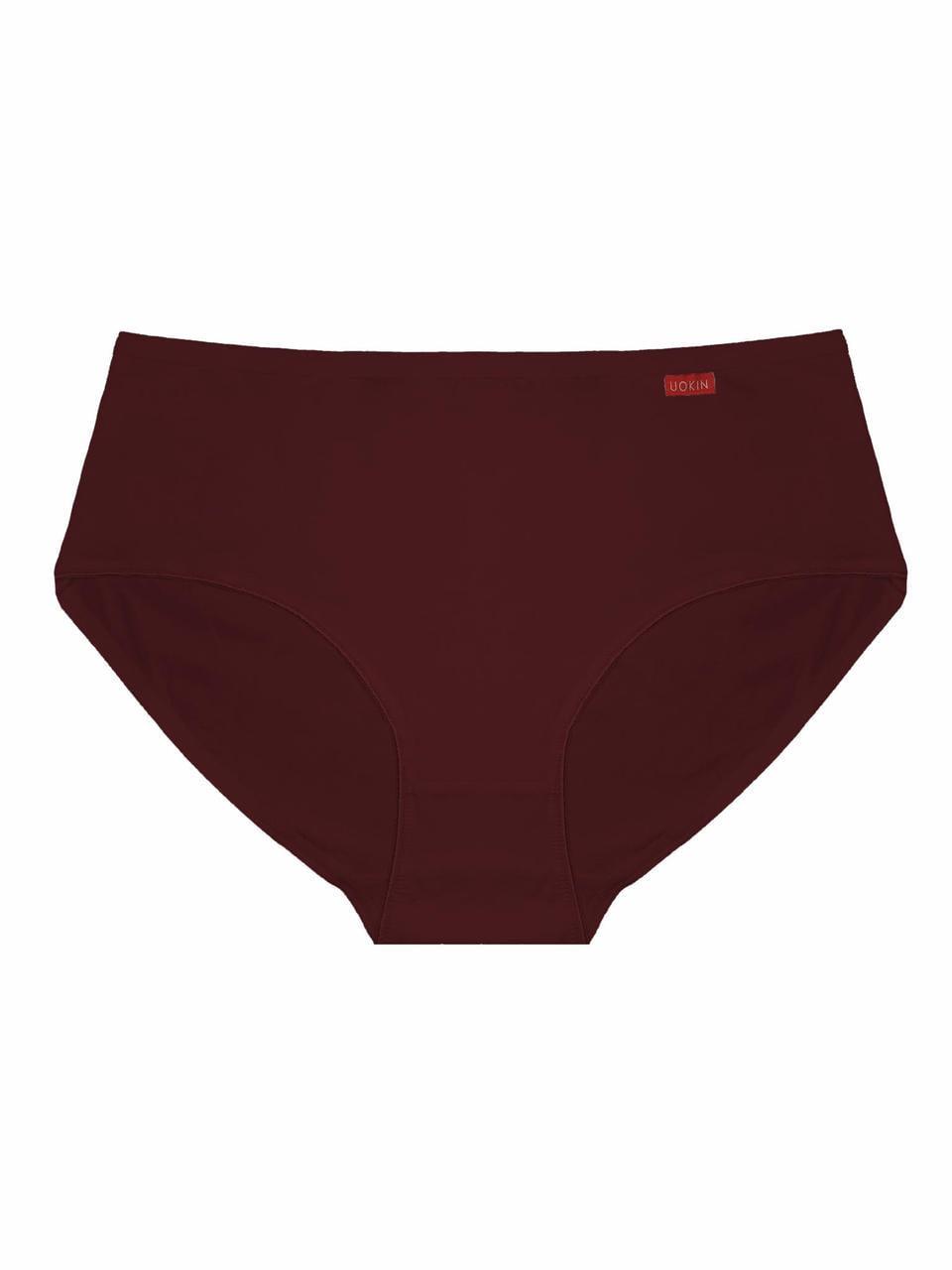 Трусы женские коттоновые UOKIN 18 XL р. 48-50 Бордовый