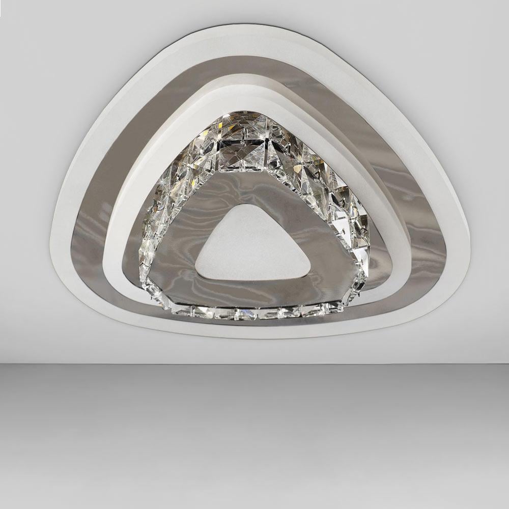 Люстра светодиодная Svet с хрусталем 3000-6000К 52W Хром (SY-7241/240 CR)