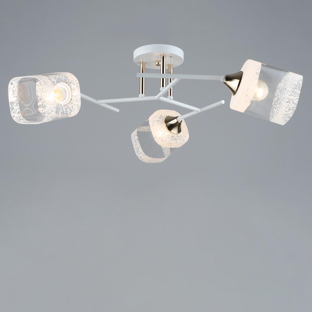 Люстра потолочная Light House SRS-19602/3 Белый/Золотой