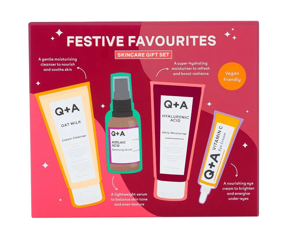 Подарунковий набір Q+A Festive Favourites крем 75 мл/сироватка 30 мл/крем 75 мл/крем для очей 15 мл (50116)