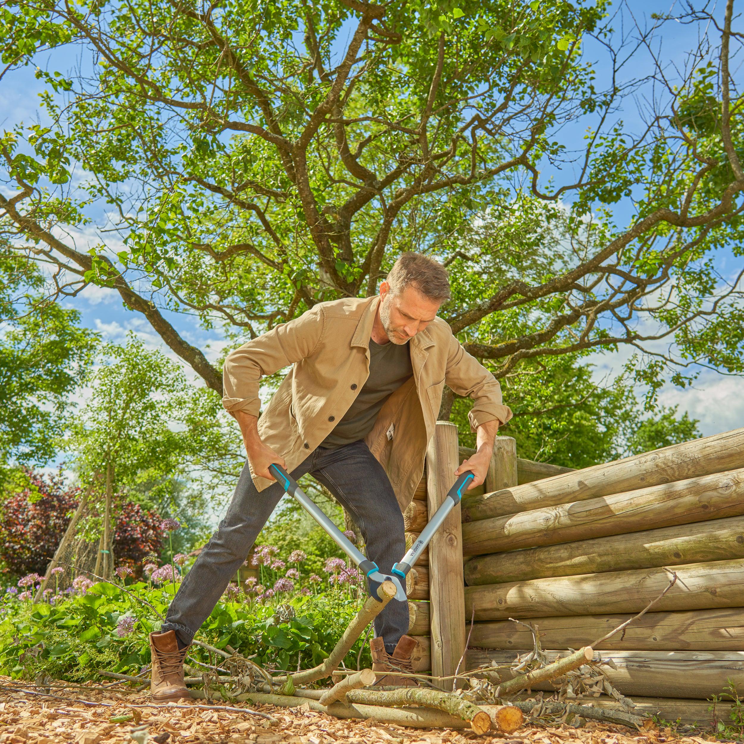 Сучкоріз для зелених гілок Gardena EasyCut L Bypass 68 см до 45 мм та секатор EasyCut до 20 мм (12032-90) - фото 2