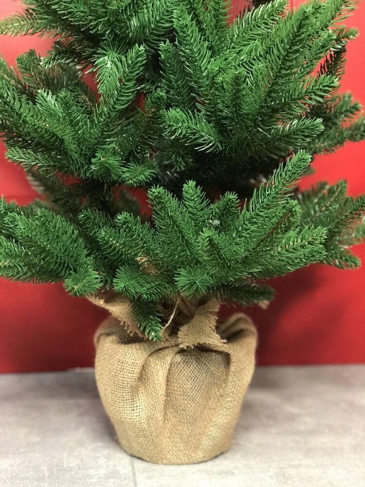 Ялинка лита Classic пишна в мішковині 90 см Зелений (210N/90/G) - фото 2 Ялинка лита Classic пишна в мішковині 90 см Зелений (210N/90/G) - фото 2