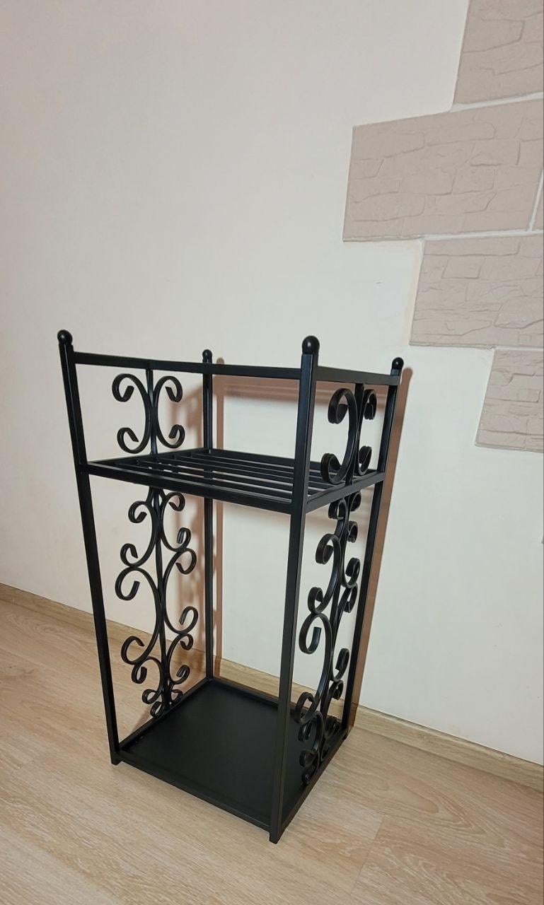 Дровниця кована 80х35х40 см Чорний (29614522) - фото 5 Дровниця кована 80х35х40 см Чорний (29614522) - фото 5