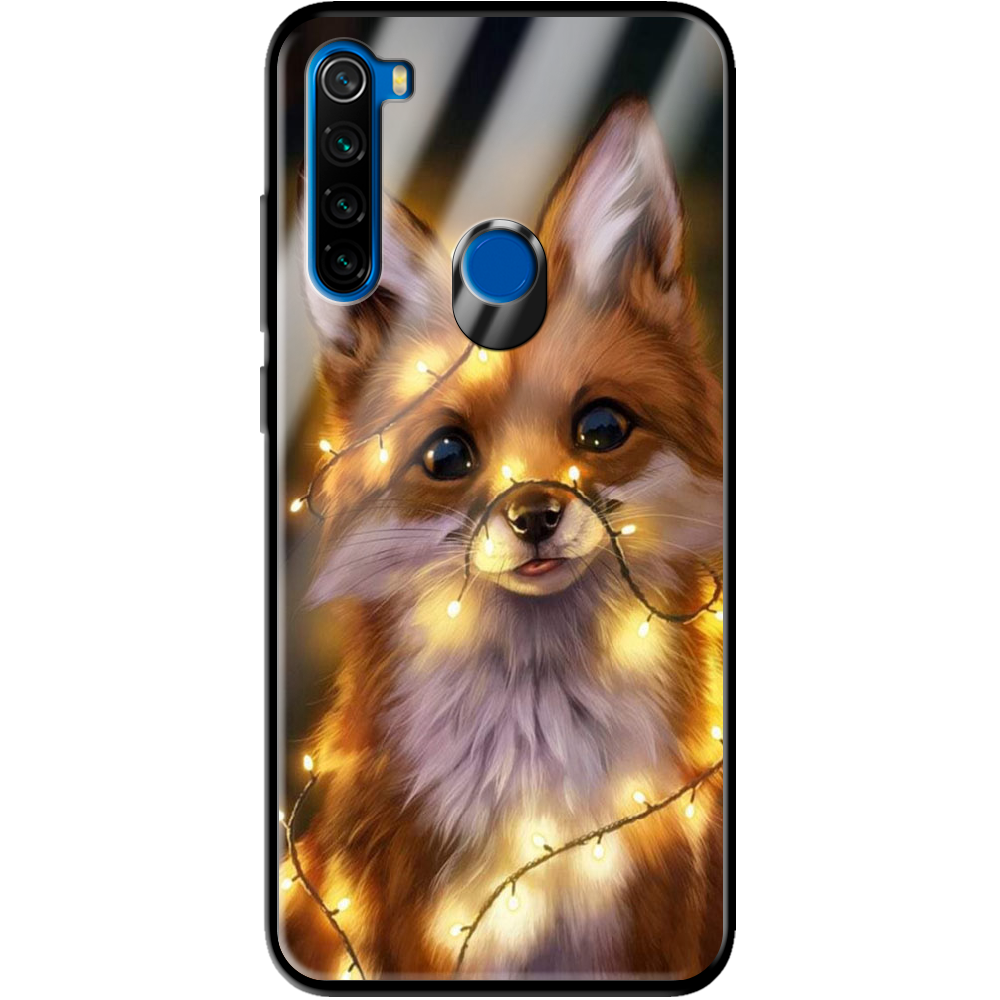 Чохол Boxface Xiaomi Redmi Note 8T Різдвяна Лисичка Чорний силікон зі склом (38532-up2399-39410)