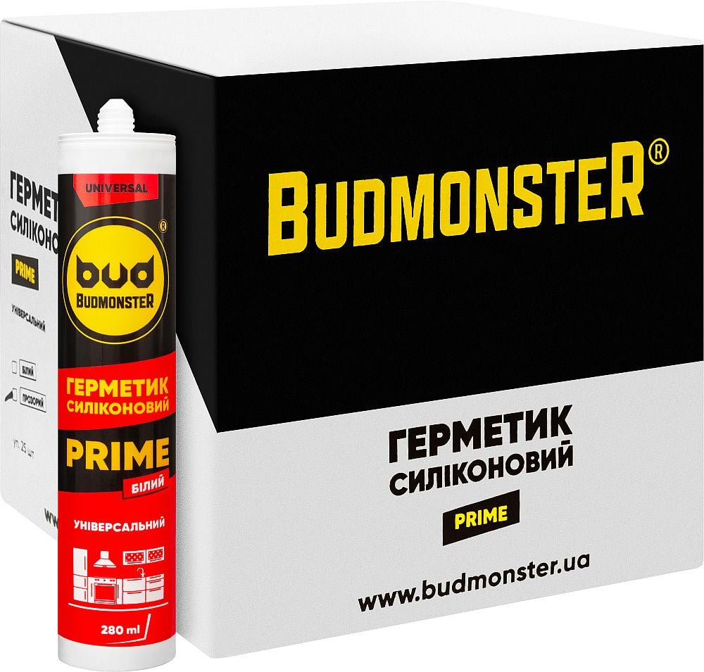 Герметик силиконовый универсальный Budmonster Prime белый 280 мл (115282) - фото 3