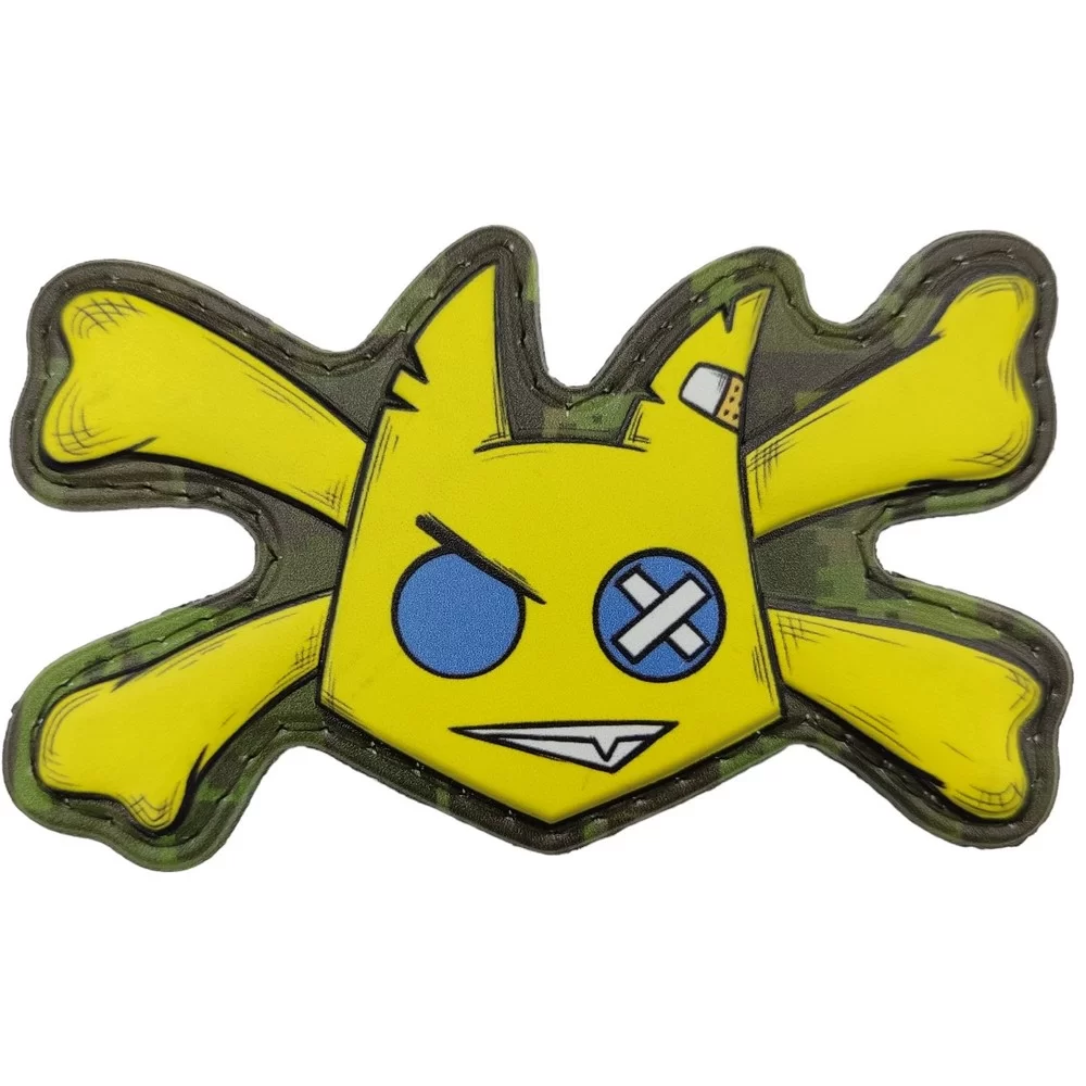 Патч объемный 3D Чертенок с костями ПВХ (07130794)