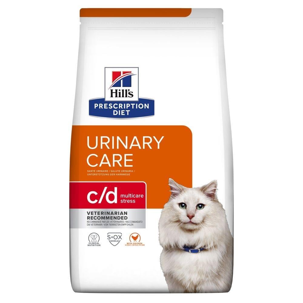 Сухой корм для кошек Hill's PD c/d Urinary Care Multicare Stress Chicken при струвитах, оксалатах, цистите с курицей 1,5 кг (052742284200) - фото 1