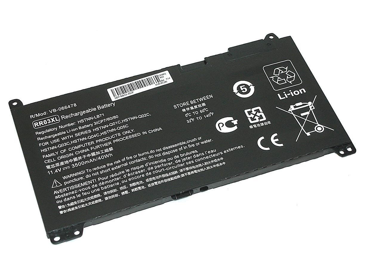 Аккумулятор для ноутбука HP RR03XL ProBook G4 440 11,4 V 3500 mAh (066478)