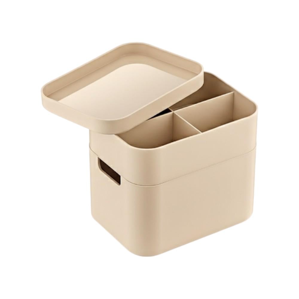 Органайзер для косметики дворівневий з кришкою Okyanus (OKY-674)