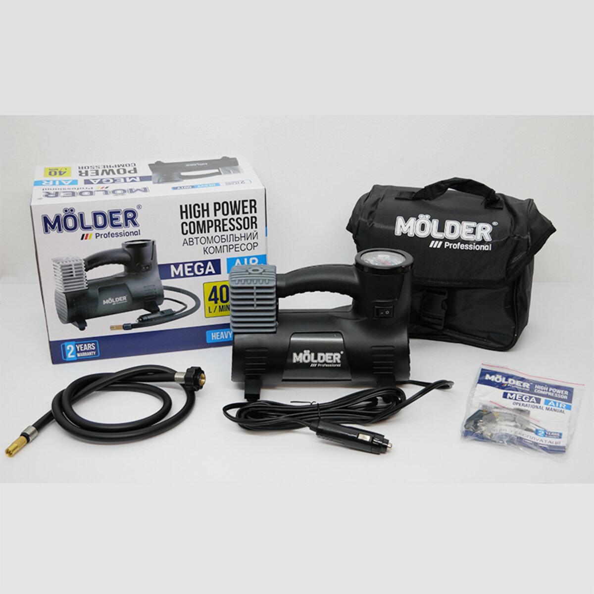 Автомобильный компрессор Molder 12В/10 Атм 40 л/мин (MA25120)