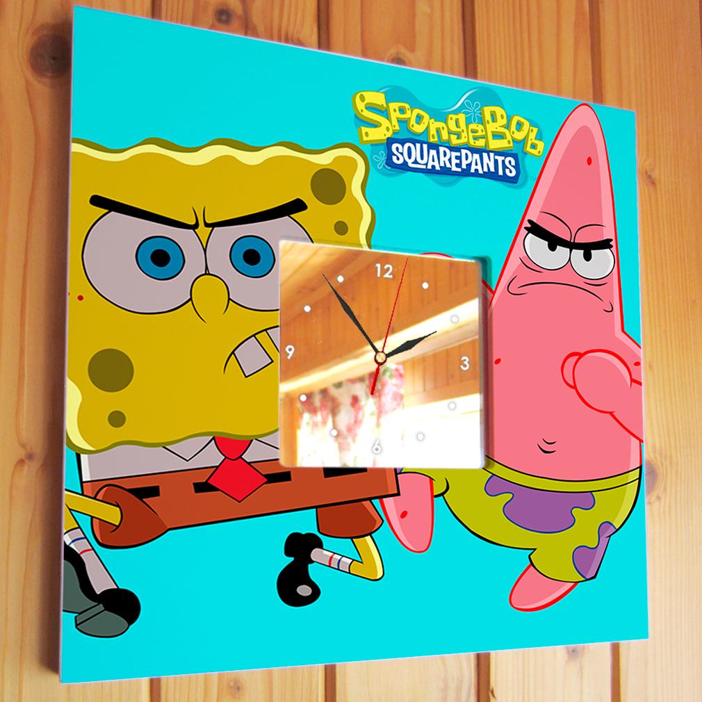 Часы «SpongeBob» 260x260 мм (C02027) - фото 2