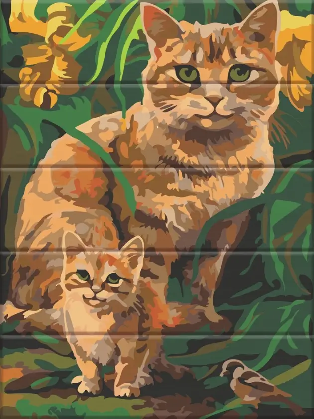 Картина по номерам ArtStory Рыжие котики 30x40 см (ASW178)