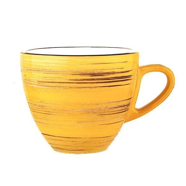 Чашка Wilmax Spiral 110 мл Yellow (WL-669434/A)