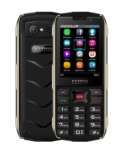 Телефон мобильный Servo H8 English Keyboard Black (11163409)