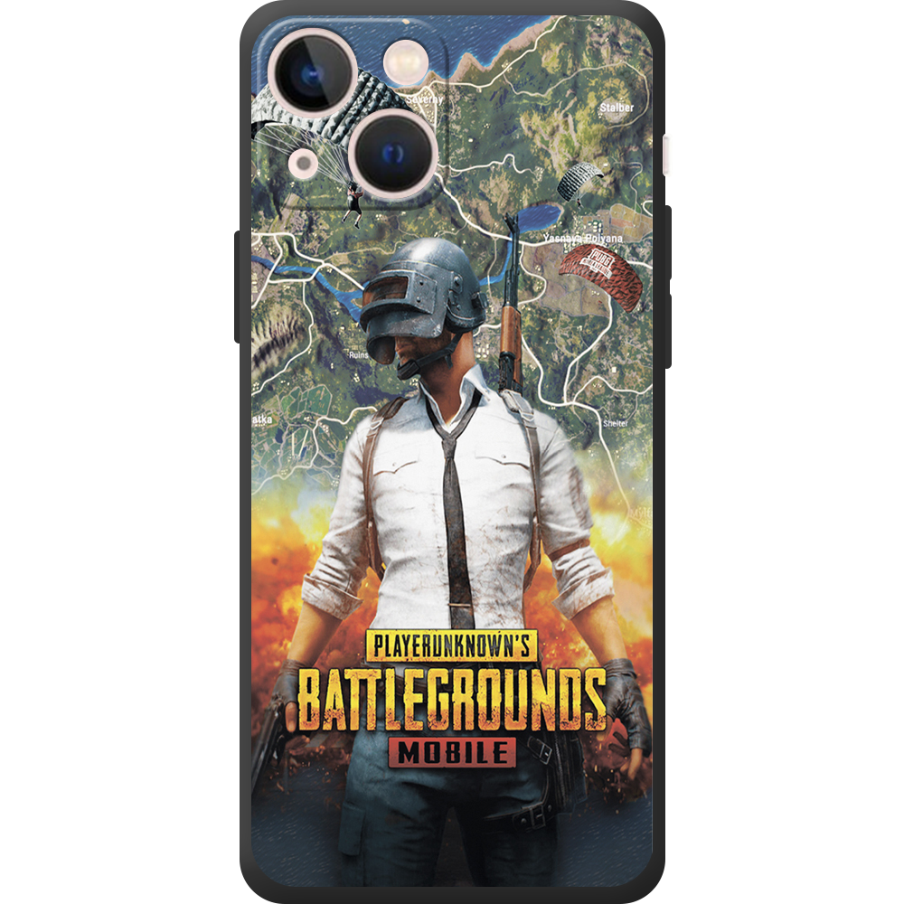 Чохол BoxFace iPhone 13 mini PUBG Mobile Чорний силікон (43839-up2309-44566)