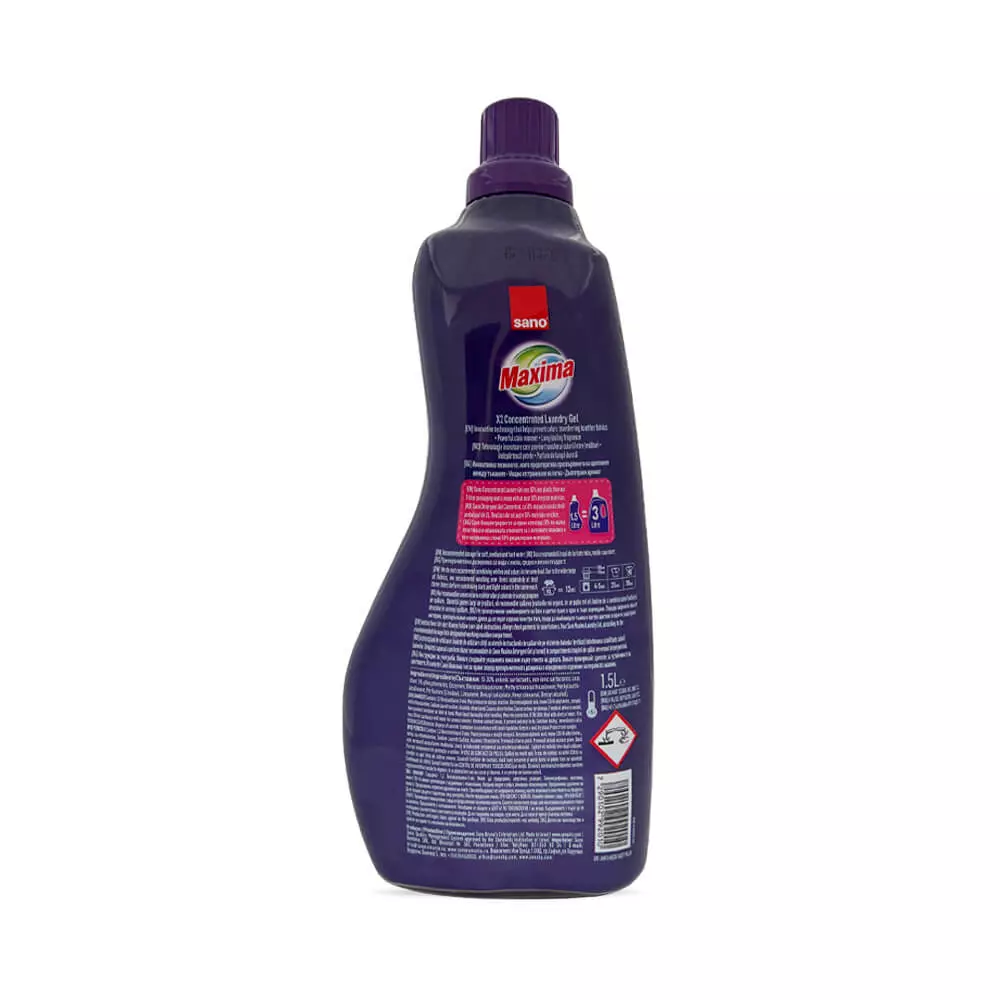 Гель для прання концентрований Sano Maxima Mix & Wash 1,5 л (7290102992010) - фото 2