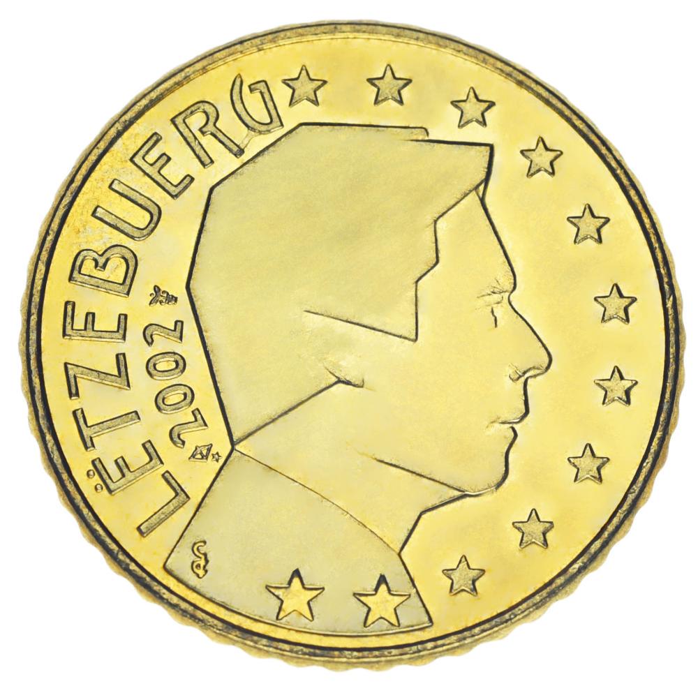Коллекционная монета Люксембург 50 евроцентов 2002 UNC (М21995)