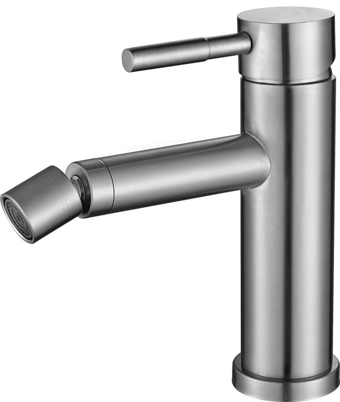 Смеситель OCELI для биде нержавеющая сталь (PSS206)