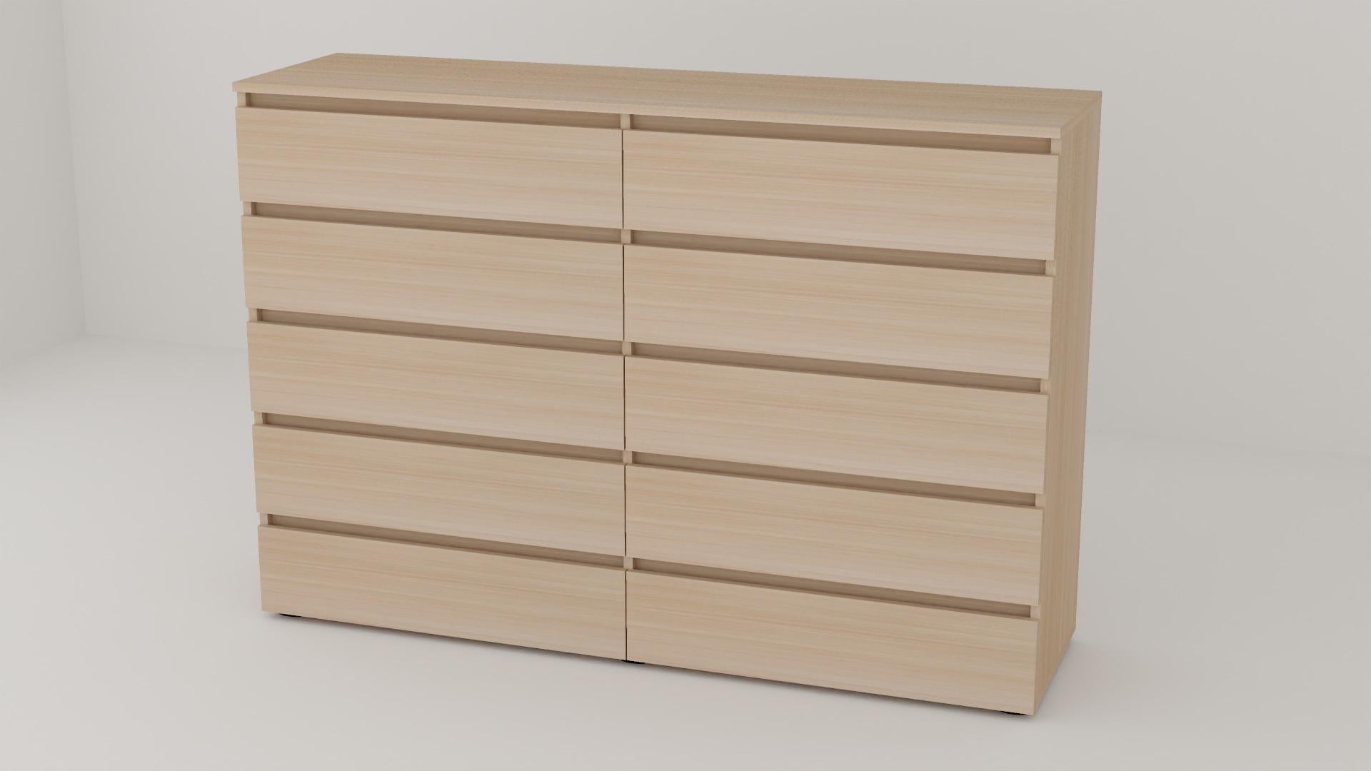 Комод Алекса СН-55/38 160х38х111 см Дуб молочный Комод Алекса СН-55/38 160х38х111 см Дуб молочный