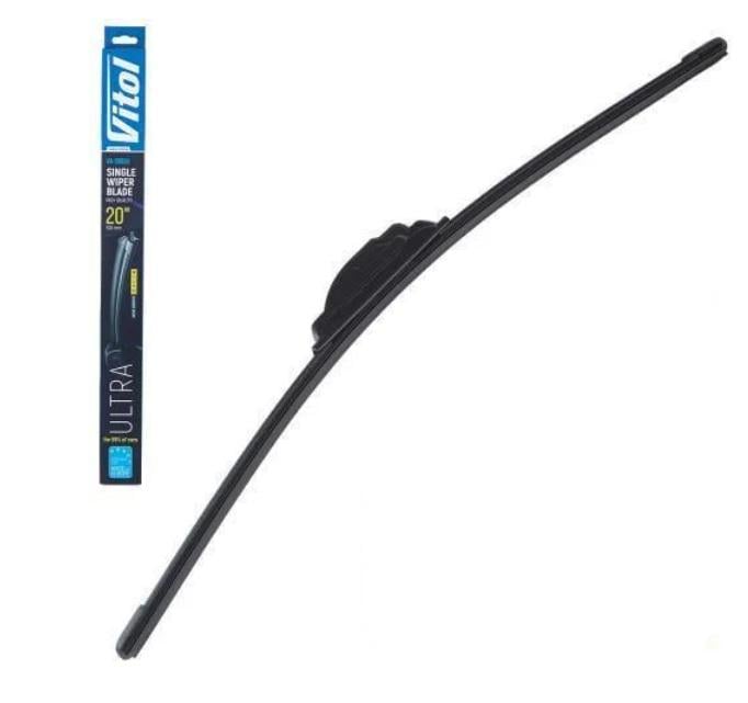 Щетка стеклоочистителя бескаркасная Vitol ULTRA 20 500 мм 13 адаптеров