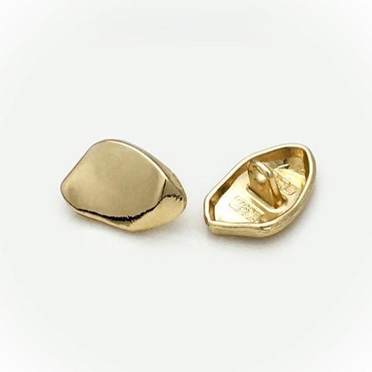 Пуговица Special shape LuxFabric на ножке металл 15х10 мм 1 шт. Золотистый (ПВ1510д49)